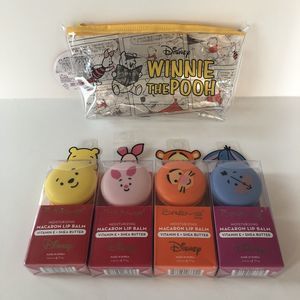 Creme Shop Disney: Winnie the Pooh, Tigger, Piglet, & Eeyore Lip Balm Set W/case